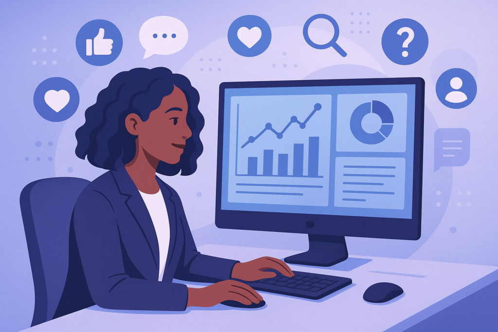 Análise estratégica de respostas do adesivo de pergunta no Instagram