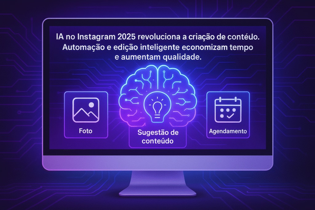 IA ferramentas criação conteúdo Instagram 2025 automação inteligente