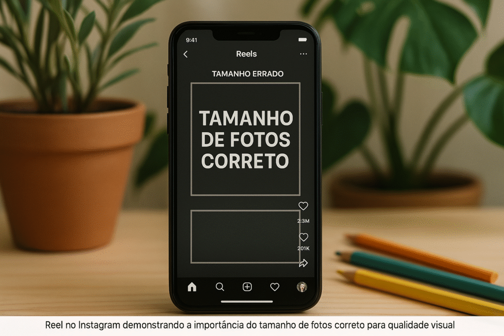 Tamanho de Fotos no Instagram para Reels