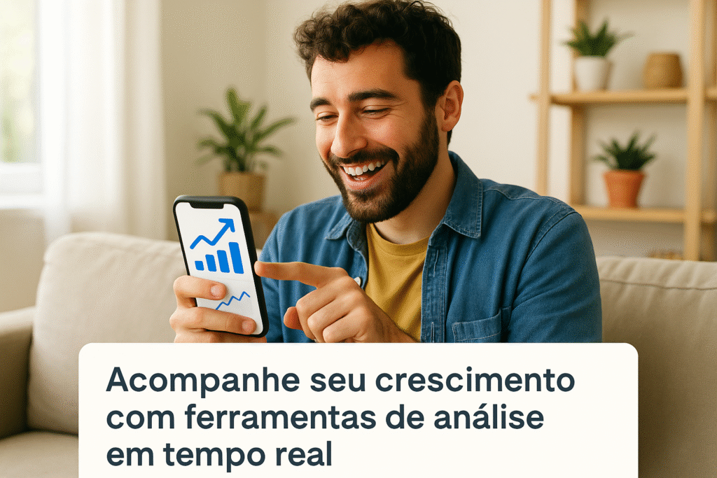 criador de conteúdo analisando crescimento Instagram