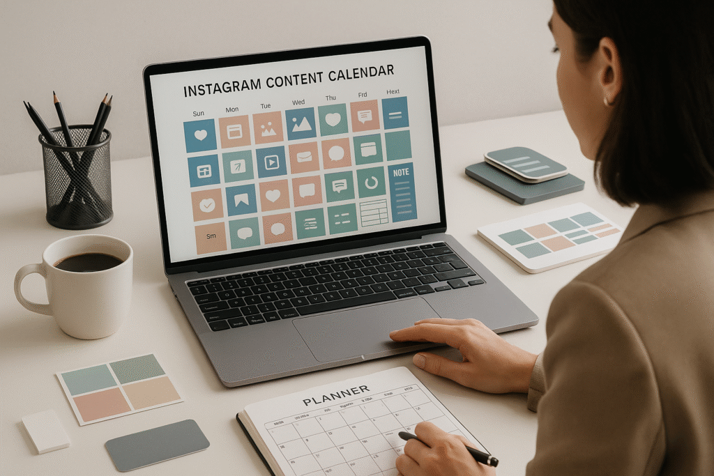 criando um calendário de conteúdo para o Instagram