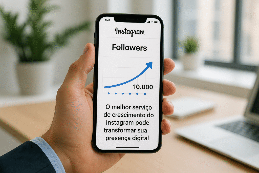  serviço de crescimento do Instagram aumentando seguidores