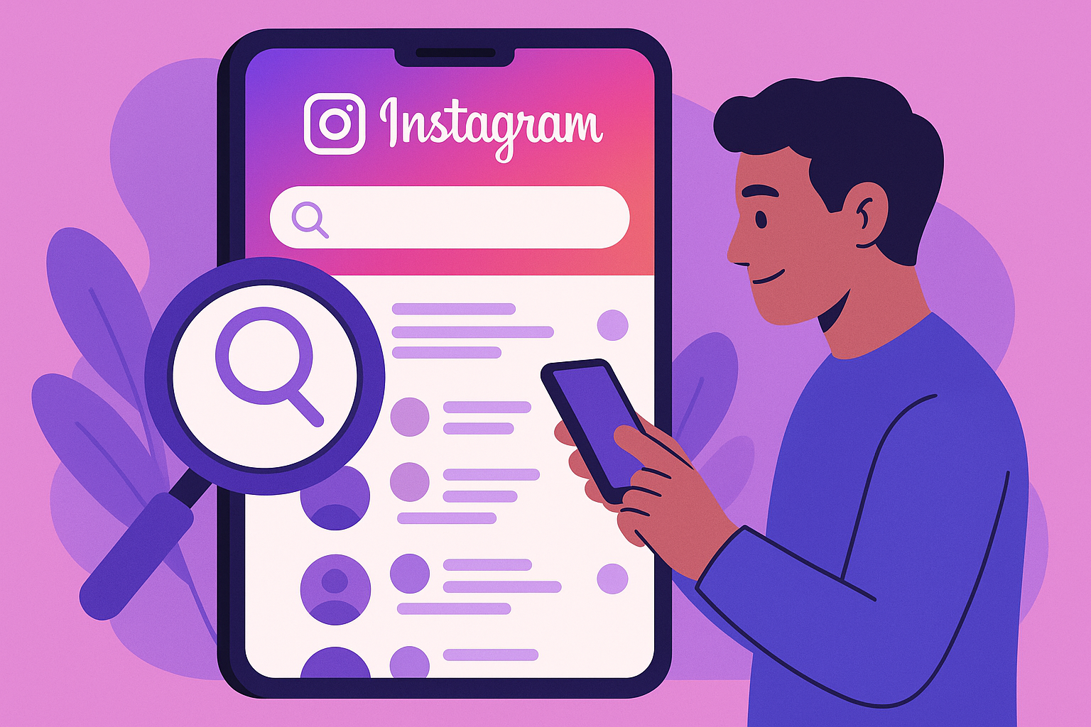 imagem de ferramenta para buscar usuários no Instagram