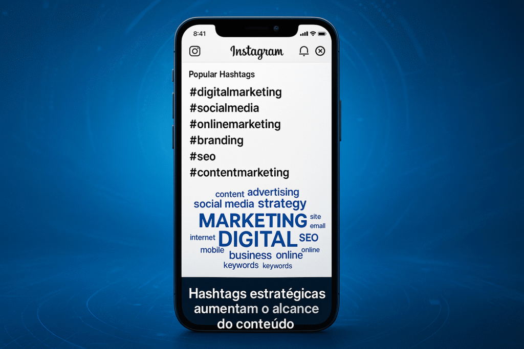 Estratégia de hashtags para conseguir patrocínio no Instagram.
