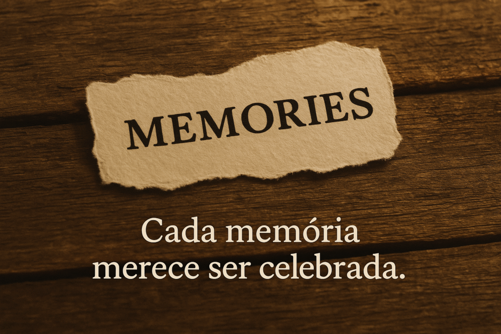 conceito memórias recordações e legendas no Instagram