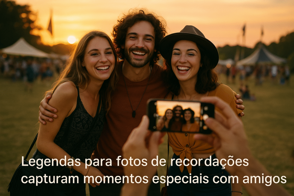 Legendas para fotos de recordações Instagram amigos felizes