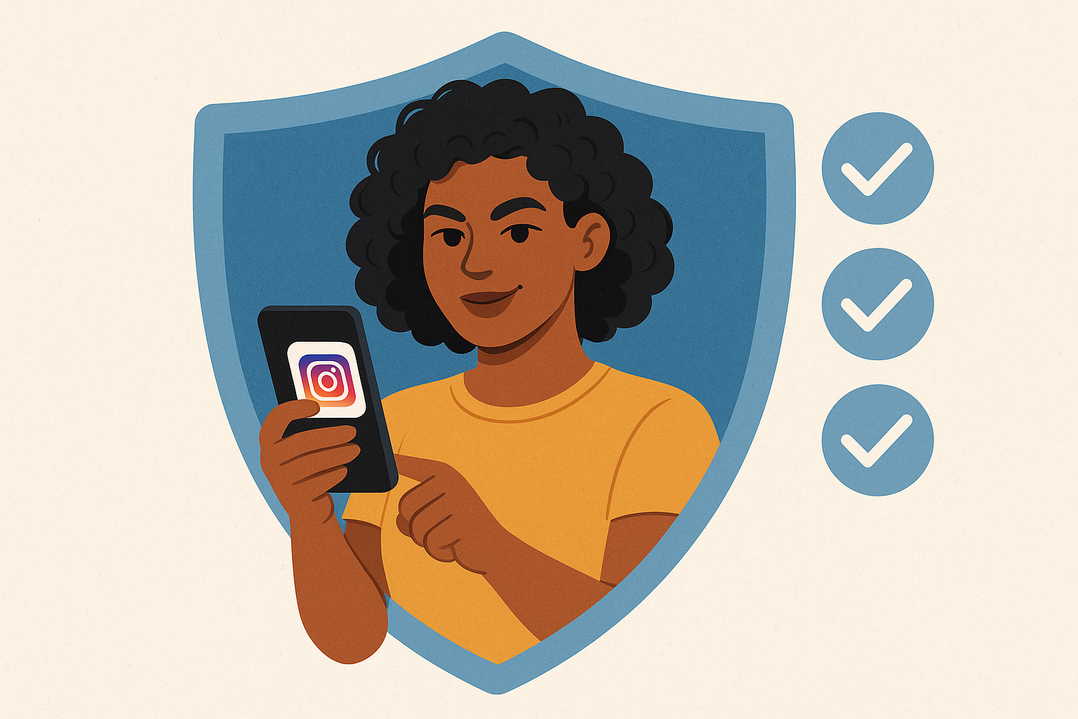 usando o Instagram com confiança