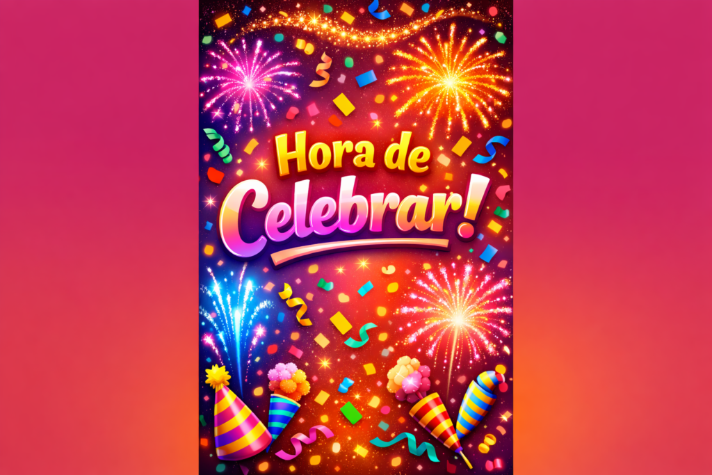 Story comemorativo com GIFs de celebração no Instagram