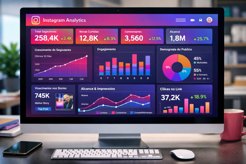 Métricas de desempenho de marketing no Instagram