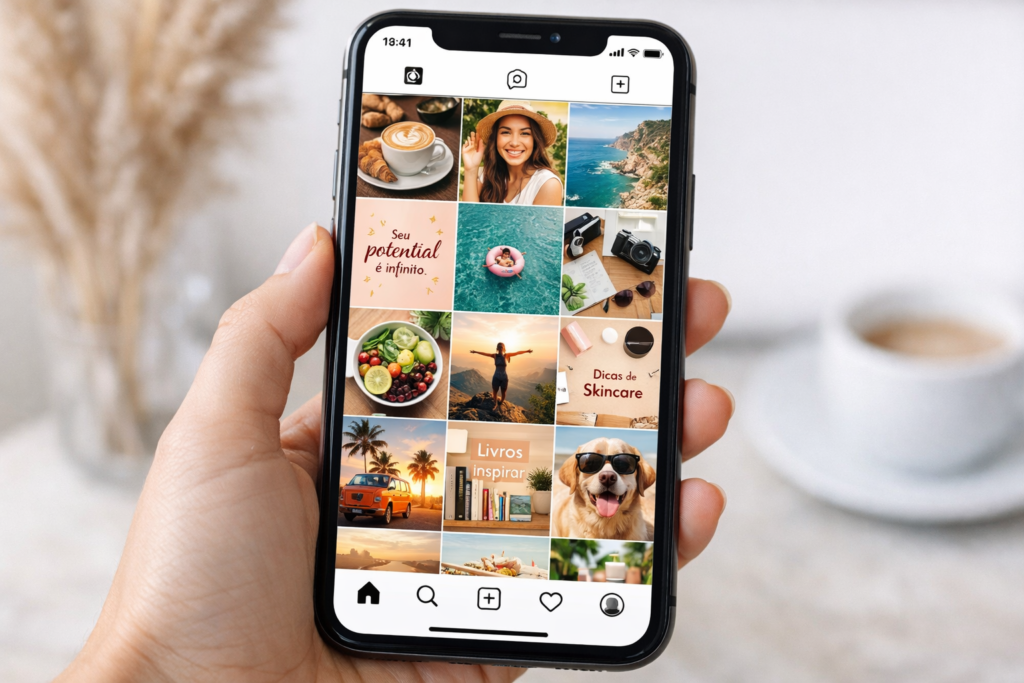 feed instagram organizado gestão de contas