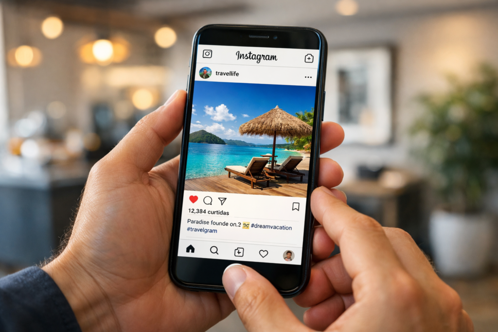 fotos de alta qualidade no instagram sendo tiradas com smartphone