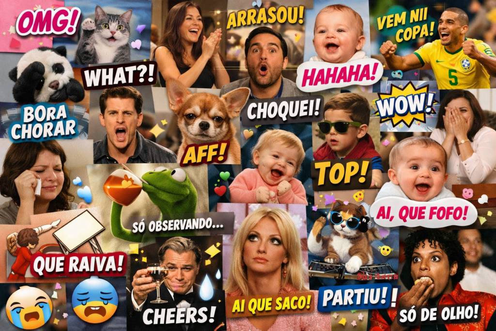 Diversos GIFs de reação para usar em Stories do Instagram