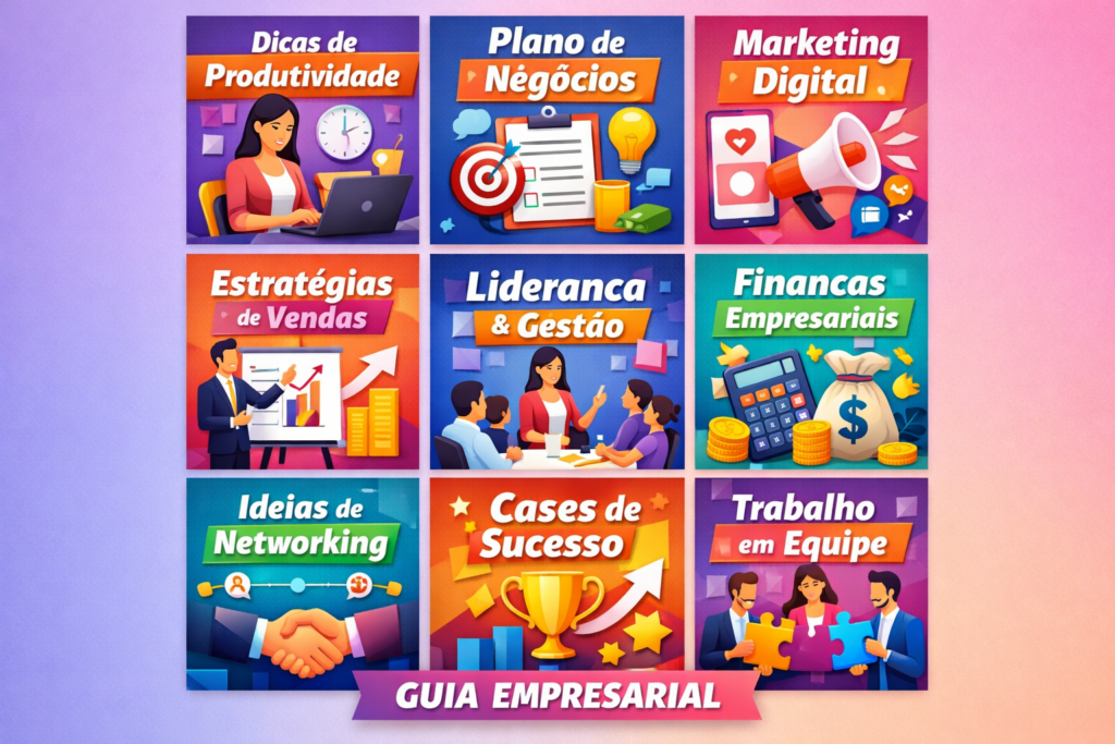 Exemplo de Guia de Postagens do Instagram com múltiplas imagens organizadas