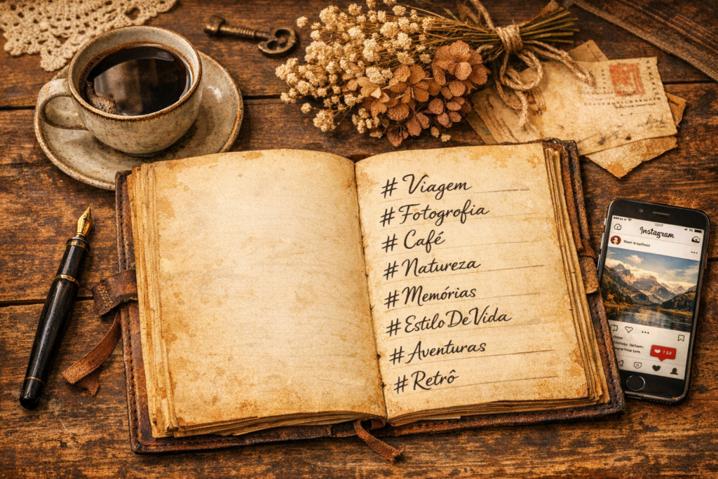 hashtags instagram estética vintage estratégia