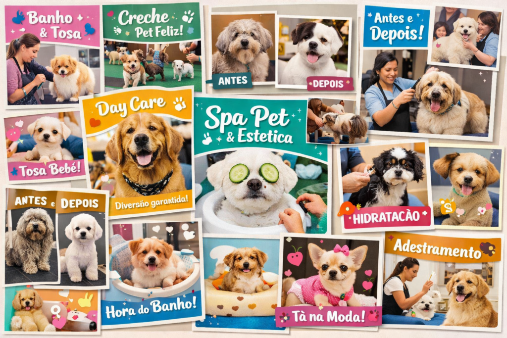 Exemplos de conteúdo de Instagram para serviços pet