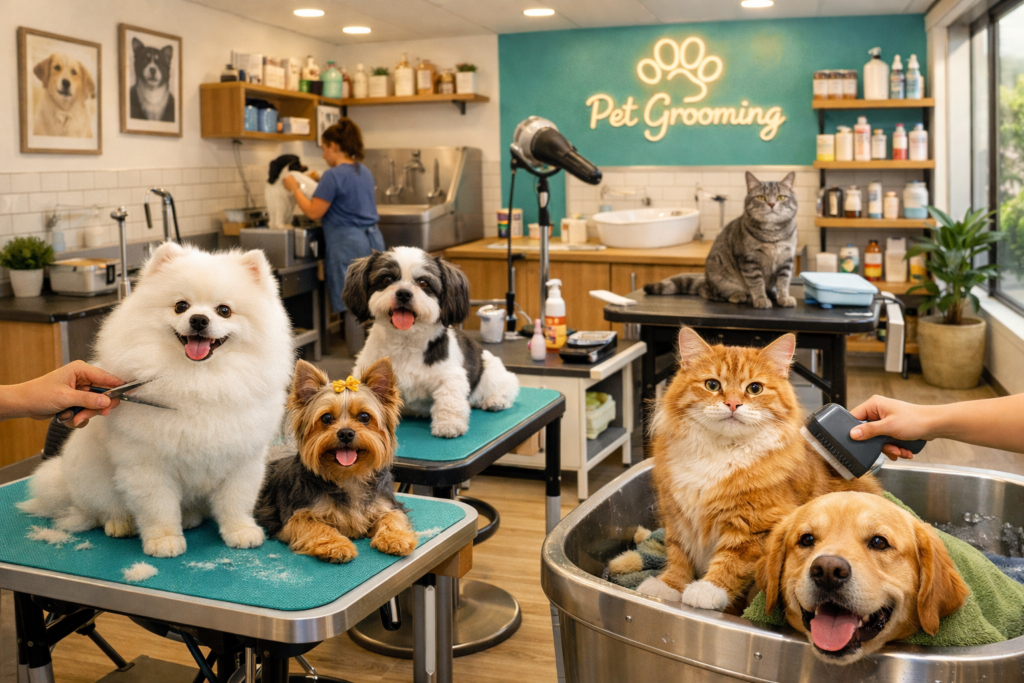 Instagram para pet shop mostrando interior moderno de petshop brasileiro