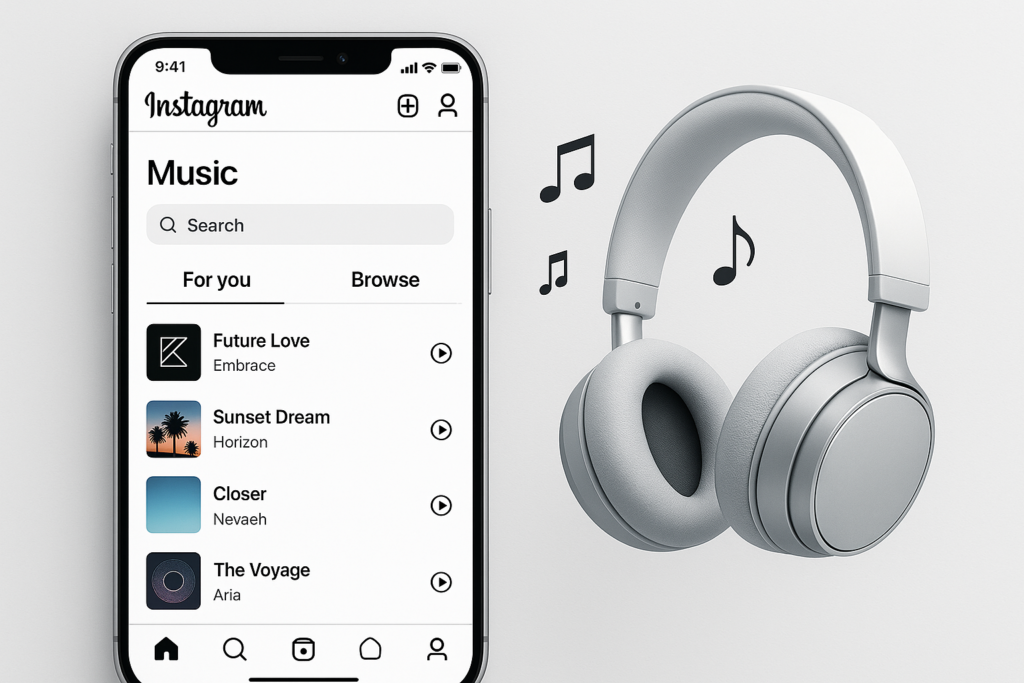 Recurso de música do Instagram para Stories e Reels