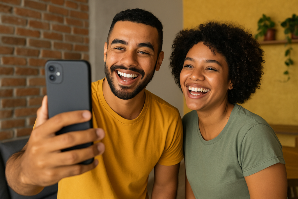 Colaboração entre criadores de conteúdo em stories do Instagram