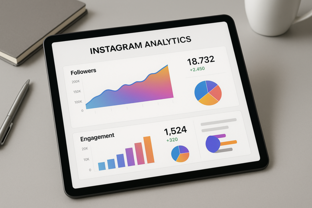 análise de dados e crescimento no instagram