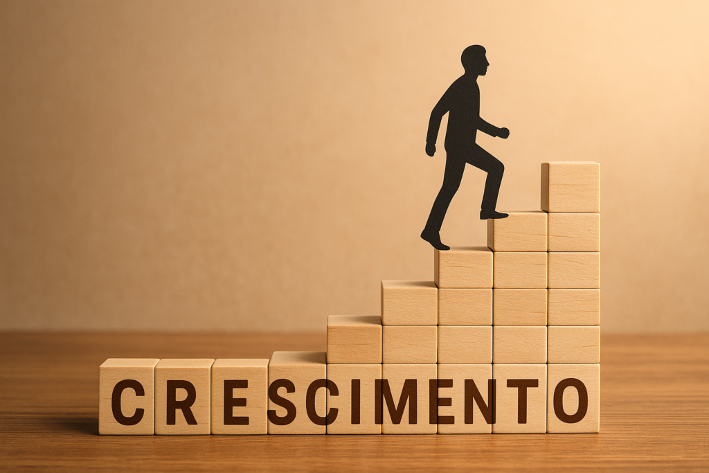 Visualização de crescimento gradual por meio de estratégias de promoção no Instagram