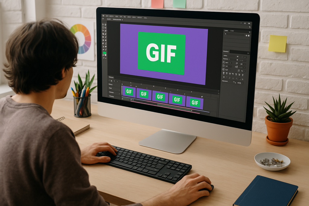 Processo de criação de GIF personalizado para Instagram Stories