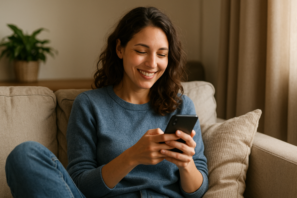 Criador de conteúdo postando de forma descontraída e autêntica no Instagram