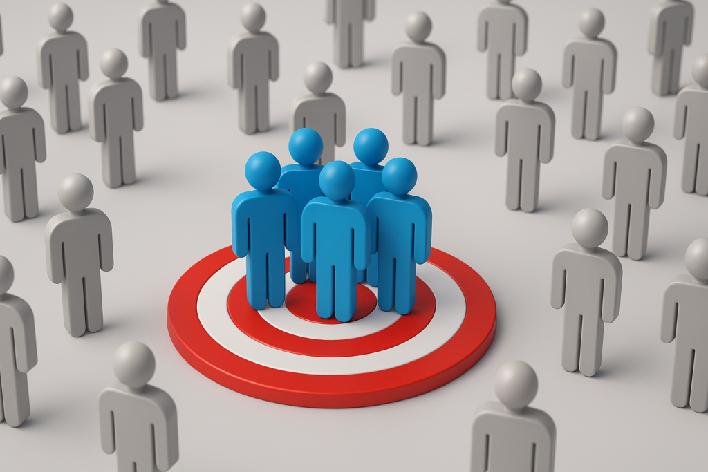 Conceito visual de alcance e segmentação de público no Instagram Exportar