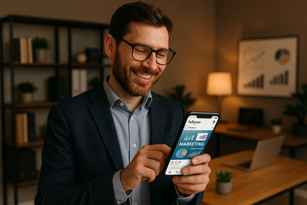 mensagens diretas do Instagram para negócios em ação