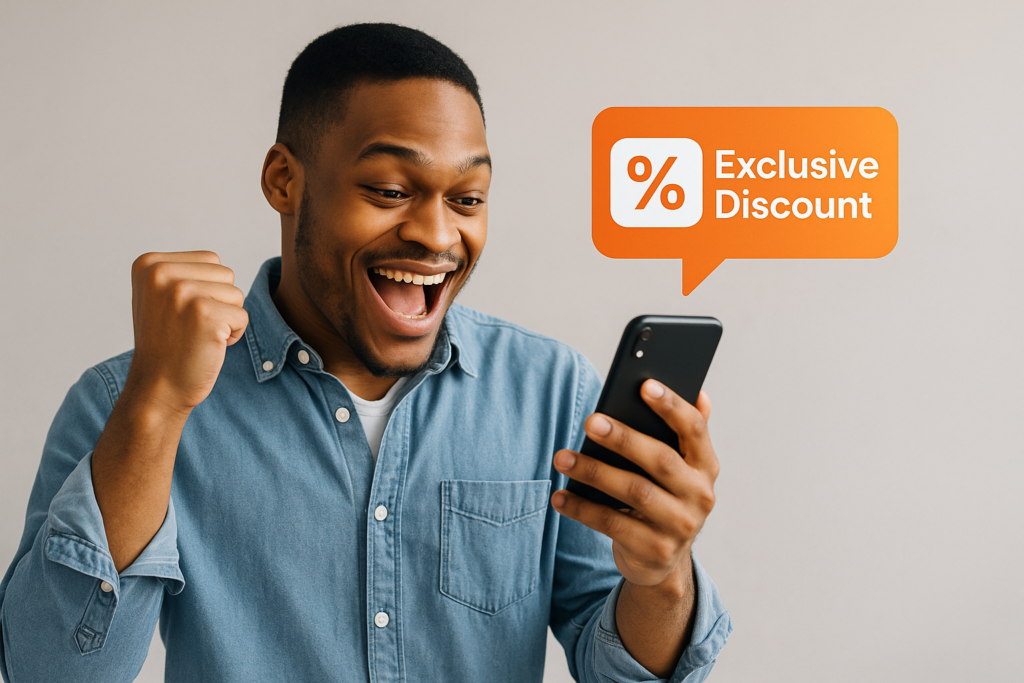 oferta VIP enviada por mensagem direta do Instagram