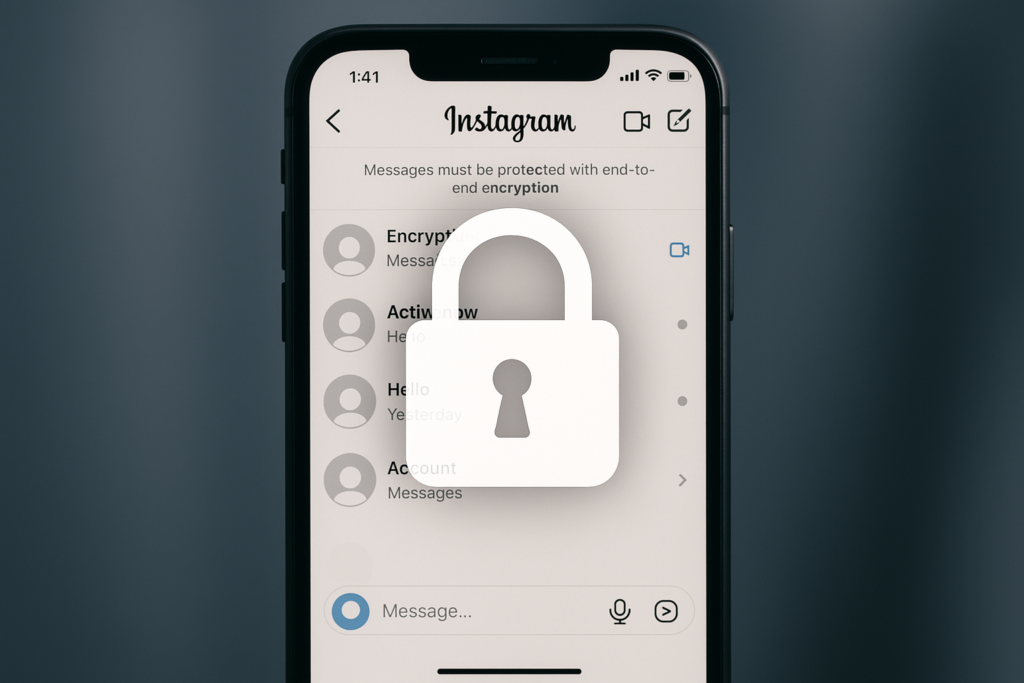 proteção de dados no Instagram direct