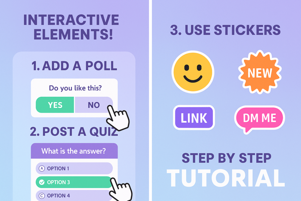 tutorial combinando enquetes e recursos interativos Instagram