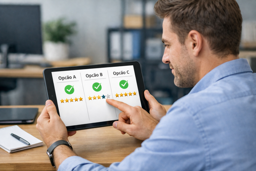 escolher serviço crescimento Instagram comparação