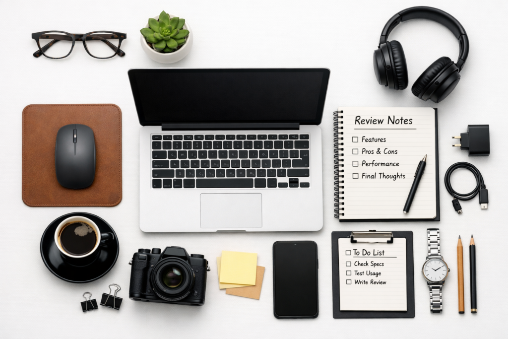 Setup para criação de conteúdo e review de produtos para marketing de afiliados