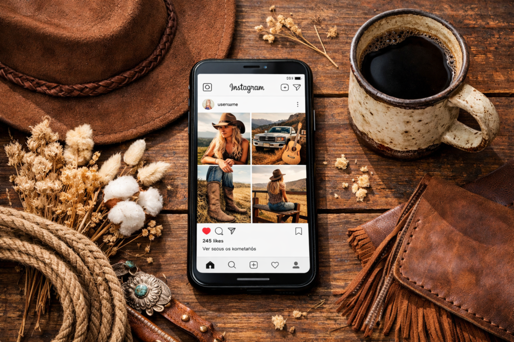 Como criar feed Instagram com estética country feminina