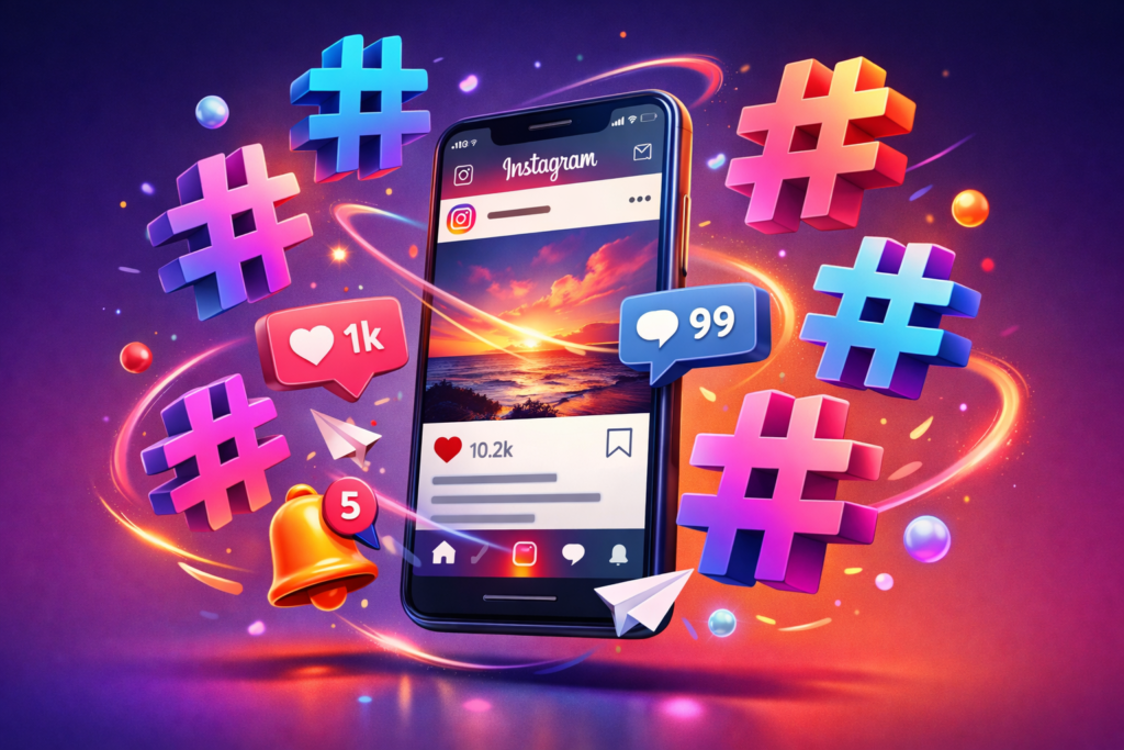 Hashtags Instagram estratégia alcance