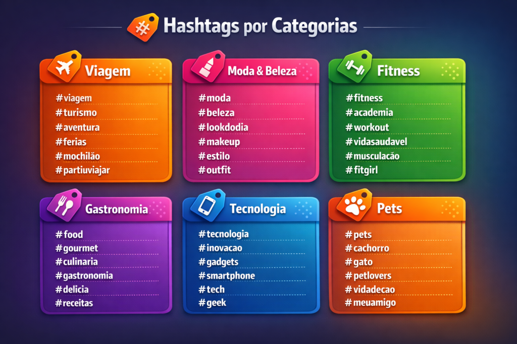 estratégia de hashtags Instagram