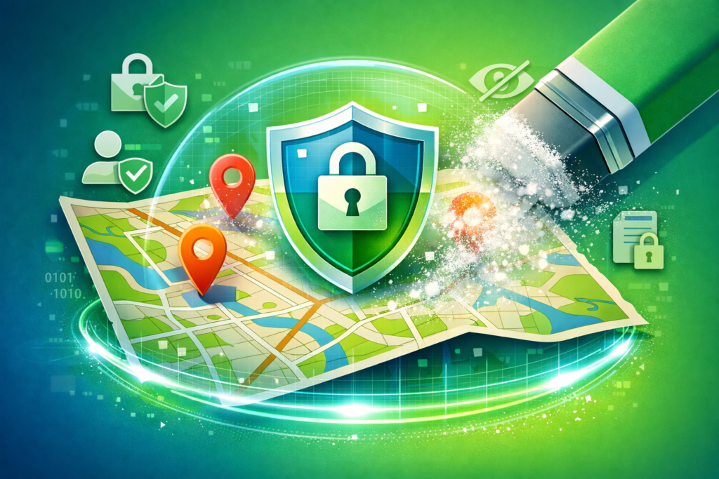 Proteção de localização nas redes sociais