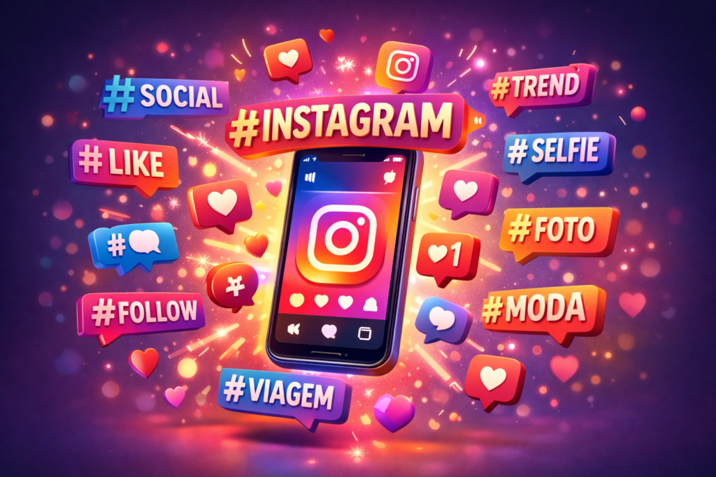 Estratégia de hashtags para aumentar engajamento no Instagram