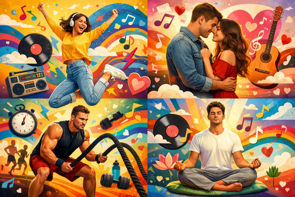 Diferentes moods para Stories do Instagram com música