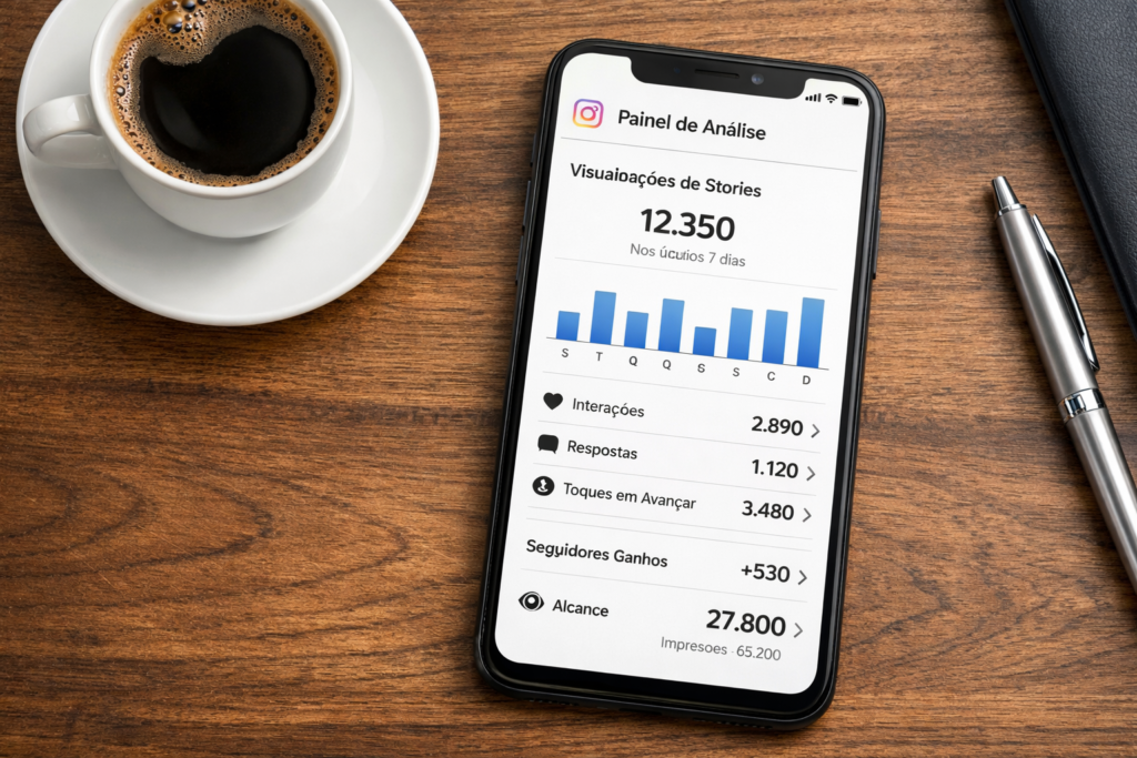 métricas de Stories no Instagram para análise da figurinha de link