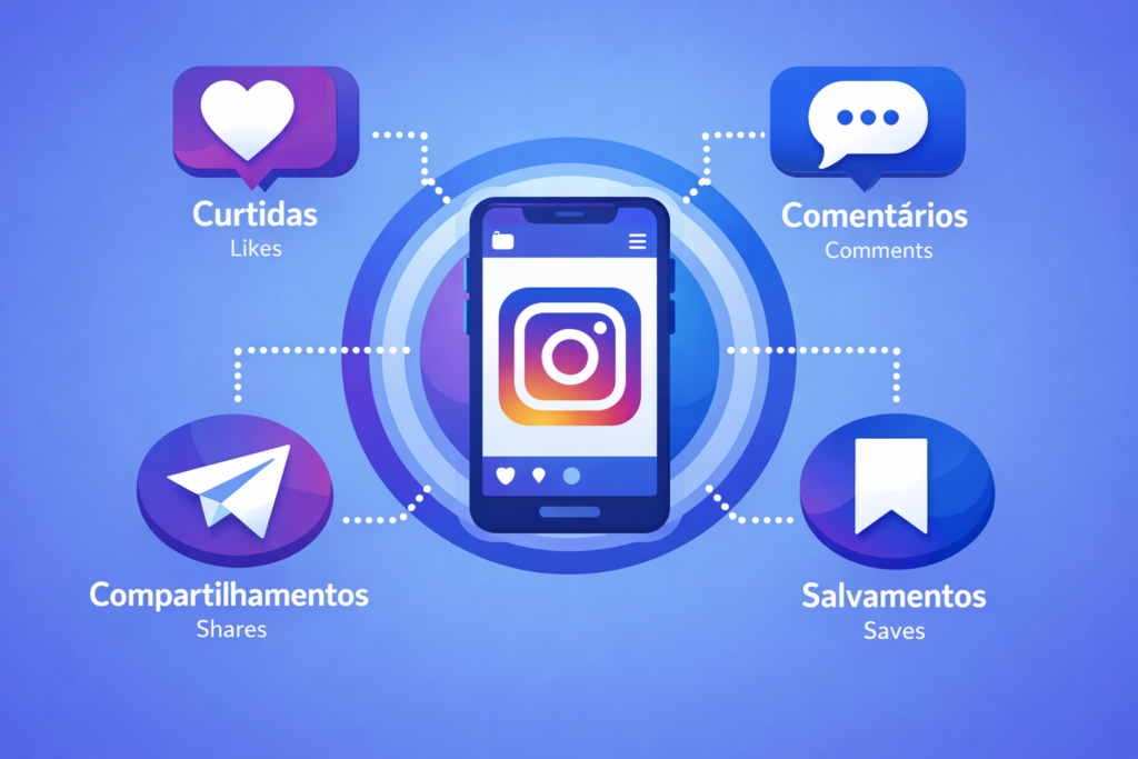 elementos de engajamento em um perfil profissional no Instagram