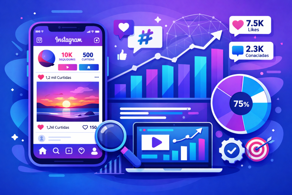 raspagem de dados do Instagram visualização analítica