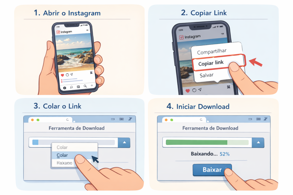 Tutorial de como baixar áudio do Instagram pelo celular Android e iPhone