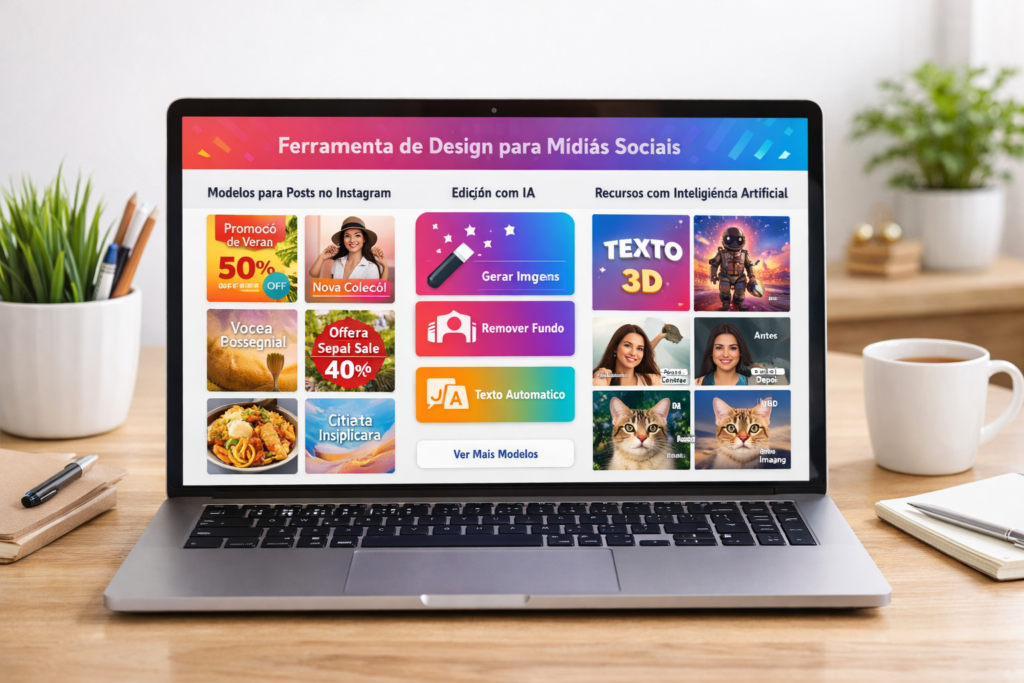 Canva Magic Studio com ferramentas de design por IA para redes sociais