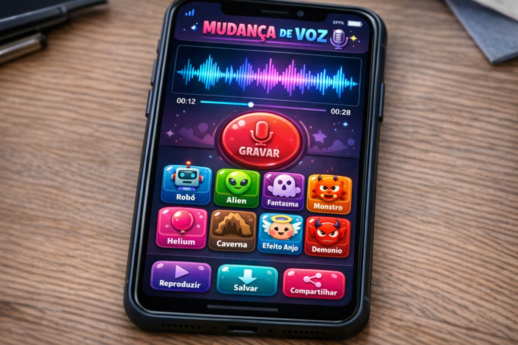 aplicativo para distorcer voz no celular com efeitos engraçados