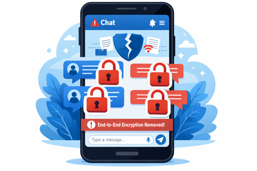 criptografia no Instagram sendo encerrada pela Meta em 2026