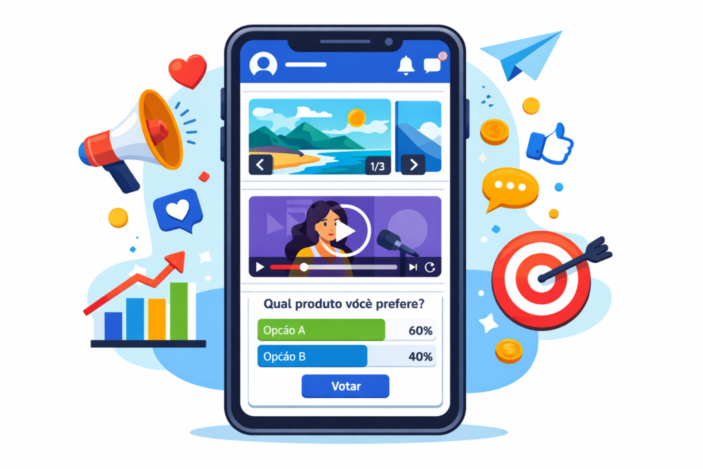 tipos de posts que mais engajam nas redes sociais