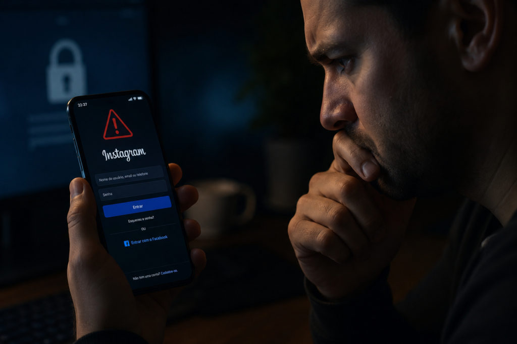 como saber se fui hackeado no Instagram