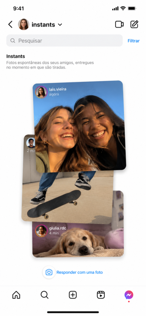 Instagram Instants novo recurso de fotos espontâneas no Instagram
