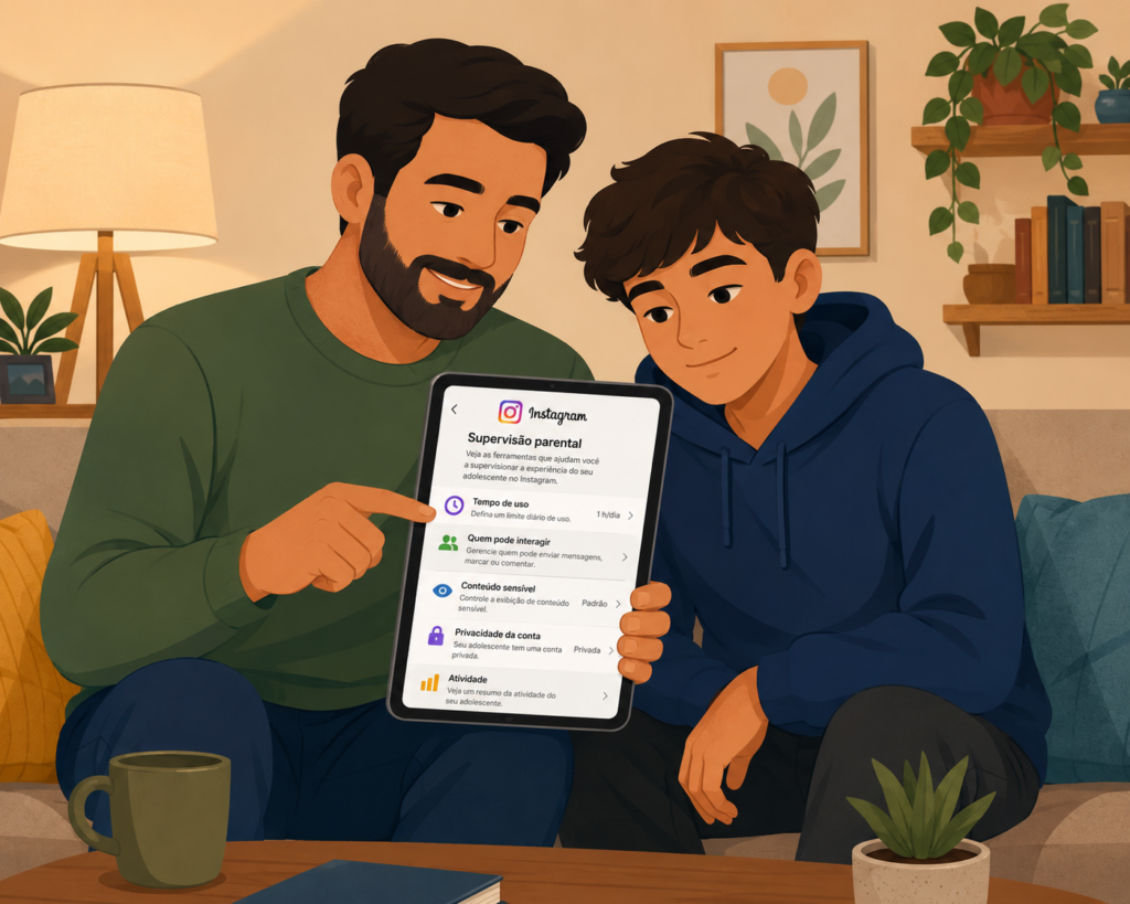 supervisão de Contas de Adolescentes no Instagram